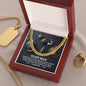 To My Man Necklace, Cuban Necklace For Men, Christmas Gifts For Man, Mens Gold Cuban Link Chain, To My Man Necklaces Gift