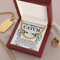 To My Smokin' Hot Catch Necklace, Valentine Day Gift For Husband From Wife Ideas, Valentine Birthday Gifts, Valentine Gift For Husband From Wife