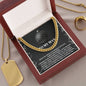 To My Man Necklace, Gifts For Men For Valentines Day, Cuban Link Chain For Men Stainless Steel, Christmas Gifts For Your Men