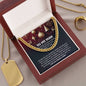 To My Man Necklace, Promise Necklace For Men, Stainless Steel Men Chain Cuban Links, 925 Cuban Link Chain For Men