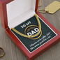 To My Dad Cuban Link Gold Chain, To My Dad Necklace From Daughter, Gift For Dad From Son, Fathers Day Necklace For Men