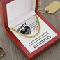 To My Daddy Cuban Link Gold Chain, To My Dad Newborn Necklace, To My Daddy Necklace From Mommy's Tummy, Fathers Day Gifts For Dad