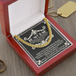 To My Dad Cuban Link Gold Chain, To My Dad Necklace, Gifts For Dad From Son, Cuban Chain Necklace For Men