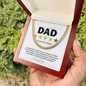 To My Dad Cuban Link Gold Chain, Necklace To My Dad Cuban Link, Gift For Fathers Day From Wife, Gift For Fathers Day