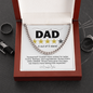 To My Dad Cuban Link Gold Chain, Necklace To My Dad Cuban Link, Gift For Fathers Day From Wife, Gift For Fathers Day