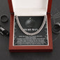To My Man Necklace, Gifts For Men For Valentines Day, Cuban Link Chain For Men Stainless Steel, Christmas Gifts For Your Men