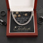 Cuban Link Chain Christmas Necklace, Christmas Presents For Man, Gifts For Husband From Wife Unique Christmas, Christmas Gifts For Him