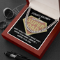Super Dad Cuban Link Gold Chain, To My Dad Necklace From Daughter, Gift For Dad From Son, Fathers Day Necklace For Men