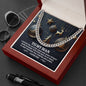 To My Man Necklace, Cuban Necklace For Men, Christmas Gifts For Man, Mens Gold Cuban Link Chain, To My Man Necklaces Gift