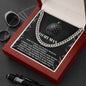 To My Man Necklace, Gifts For Men For Valentines Day, Cuban Link Chain For Men Stainless Steel, Christmas Gifts For Your Men