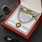 World's Best Boyfriend Cuban Chain Necklace, Valentine Day Gifts For Husband From Wife, Gifts For Husband From Wife Unique Valentine Day