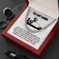 To My Man Necklace, Valentine Day Presents For Man, My Soulmate Gifts For Him, Gifts For Husband From Wife Unique Valentine Day