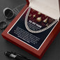 To My Man Necklace, Promise Necklace For Men, Stainless Steel Men Chain Cuban Links, 925 Cuban Link Chain For Men