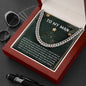 To My Man Necklace, Stainless Steel Gold Cuban Link Chain For Men, Cuban Chain Necklace For Men, Gold Cuban Link Chain For Men