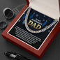 To My Boyfriend's Dad Necklace, Christmas Gifts For Boyfriends Dad, Boyfriends Dad Christmas Gifts, Cuban Chain Necklace For Boyfriends Dad