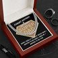 Super Dad Cuban Link Gold Chain, To My Dad Necklace From Daughter, Gift For Dad From Son, Fathers Day Necklace For Men