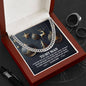 To My Man Necklace, Cuban Necklace For Men, Christmas Gifts For Man, Mens Gold Cuban Link Chain, To My Man Necklaces Gift