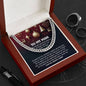 To My Man Necklace, Promise Necklace For Men, Stainless Steel Men Chain Cuban Links, 925 Cuban Link Chain For Men