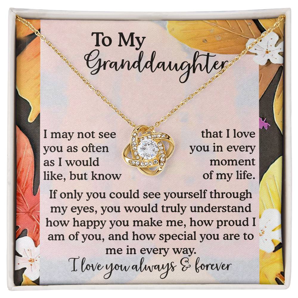 To My Granddaughter Necklace, Necklaces For Granddaughters, Granddaughter Valentine Gift, Gifts For 18 Year Old Granddaughter, Granddaughter From Grandpa