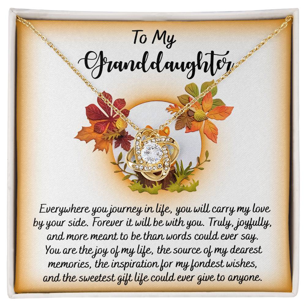 To My Granddaughter Necklace, Grandmother Granddaughter Gifts, Granddaughter Necklace From Grandparents, Christmas Gifts For Granddaughter