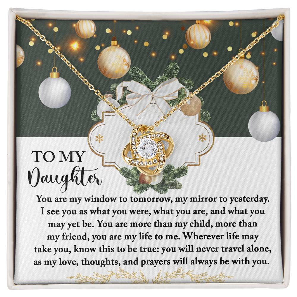 Christmas Gift For Daughter Adult, Christmas Gift From Daughter To Dad, Daughter Necklaces From Mom, To My Lovely Daughter Necklace