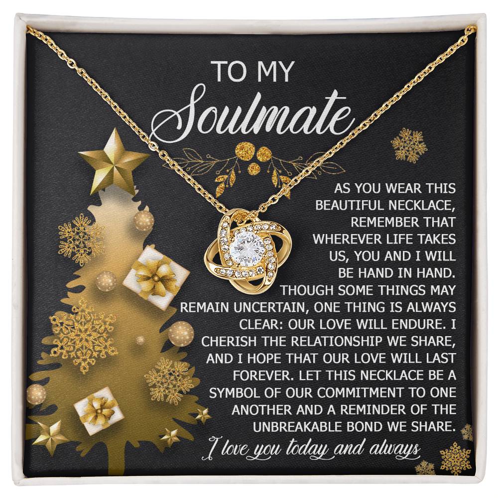 To My Soulmate Necklace, Soulmate Gifts For Her, Wife Christmas Gifts, Girlfriend Christmas Necklace, Christmas Presents Women