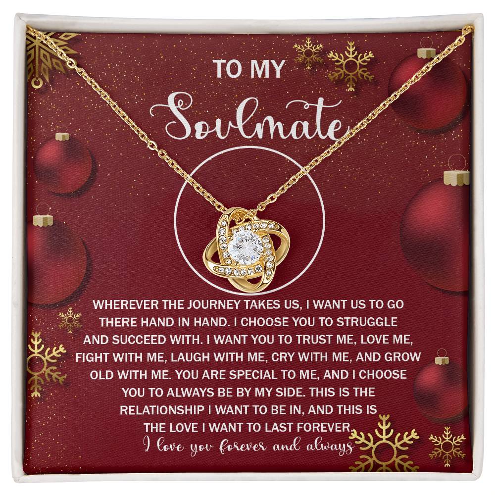 To My Soulmate Necklace, Gifts For Soulmate, Christmas Presents For Girlfriend, Gifts For Husband From Wife Unique Christmas