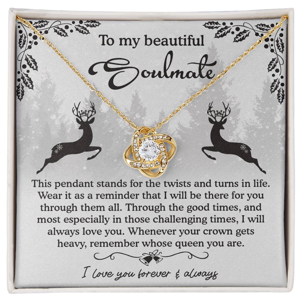 To My Beautiful Soulmate Necklace, My Soulmate Gifts For Her, Wife Christmas Gift Ideas, Christmas Presents For Gf