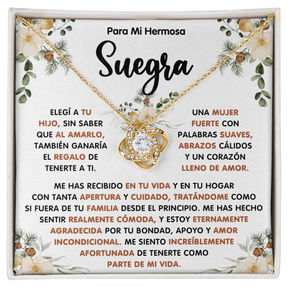 Regalo De Navidad Para Mi Suegra, Un Regalo Unico Para El Amor De Mi Vida - Love Knot - SUEG_BR2_NLNM10_1