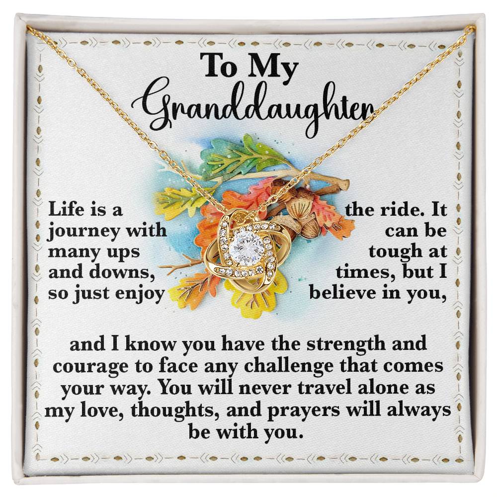 To My Granddaughter Necklace, Gifts For Granddaughter From Grandparents, Granddaughter Necklace From Nana, Valentines Gifts For Granddaughter