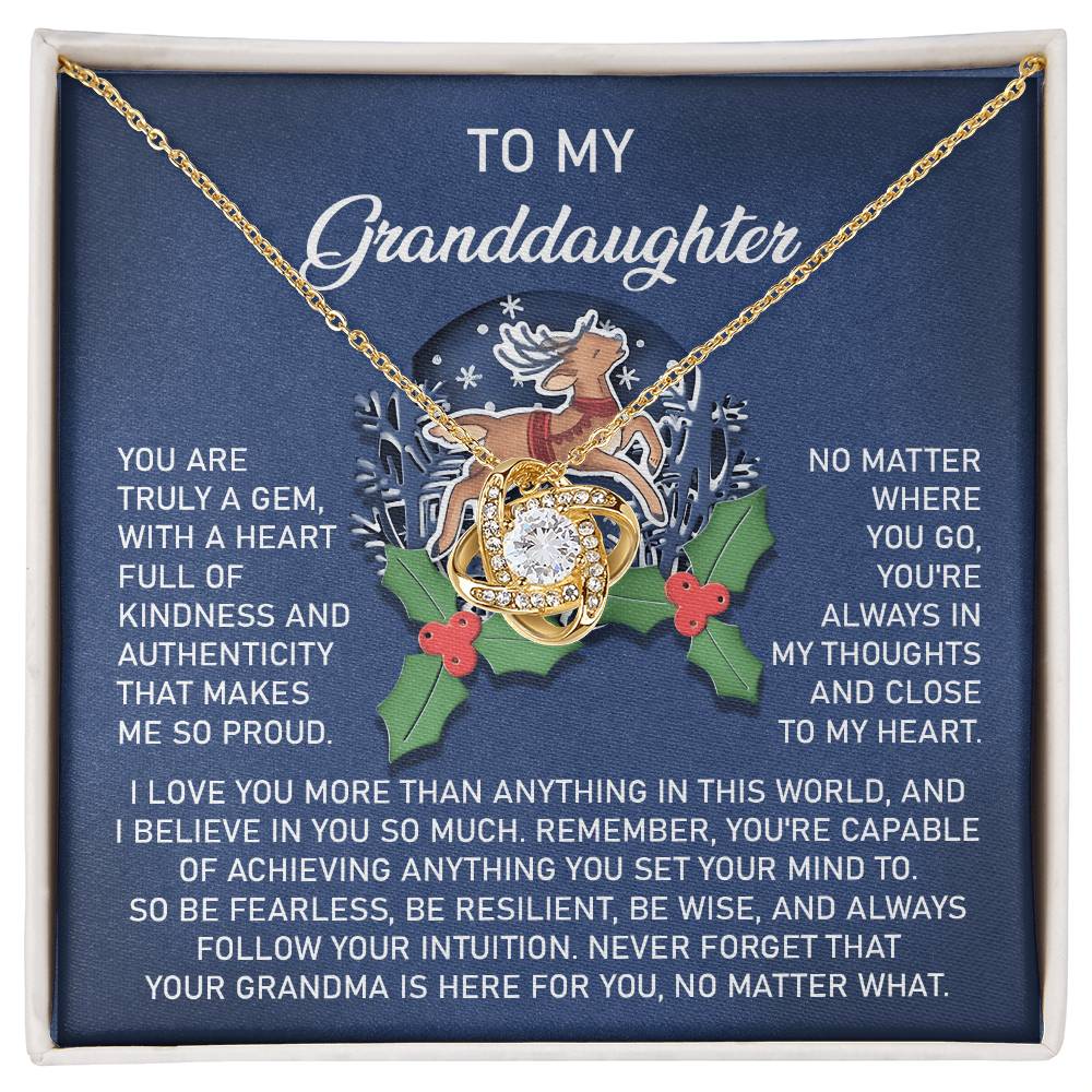 To My Granddaughter Necklace, Granddaughter Christmas Gifts, Granddaughter Gifts From Grandma, Necklace For Granddaughter, Adult Granddaughter Gift