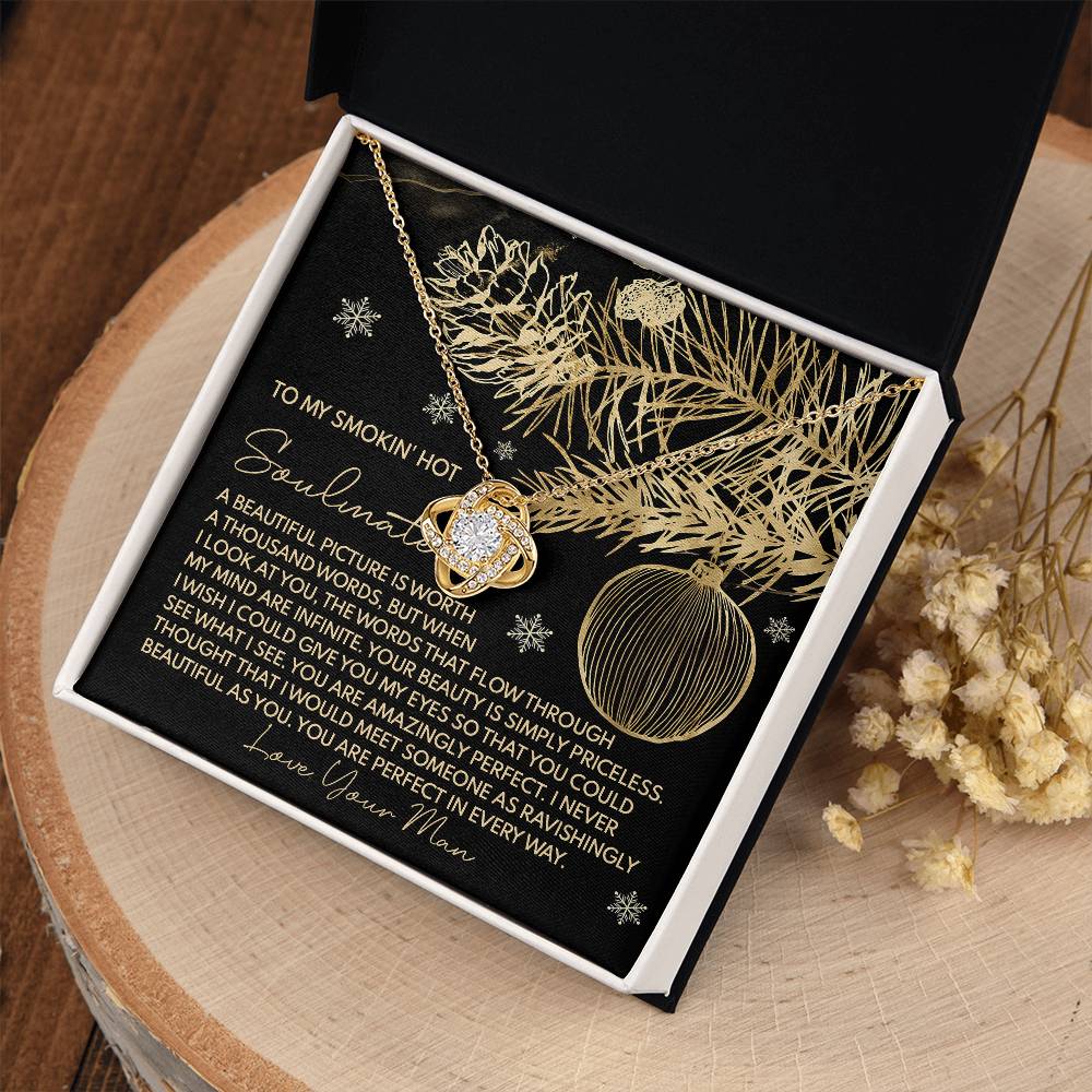 To My Smokin's Hot Soulmate Necklace, Christmas Gift For Wife Ideas, Christmas Jewelry For Women, My Soulmate Gifts For Her