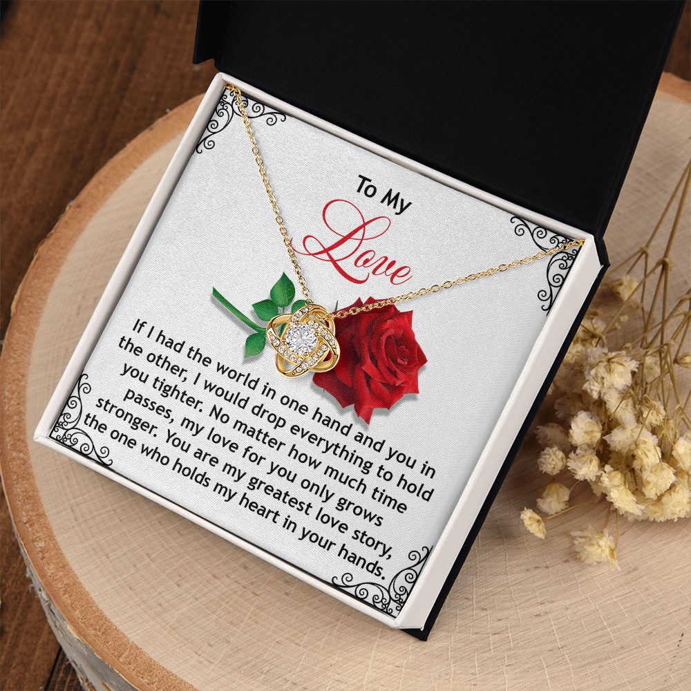 To My Love Necklace, Valentine Gift For Wife, Valentine's Necklace For Her, Valentine Gift For Wife From Husband, Necklace For My Girlfriend