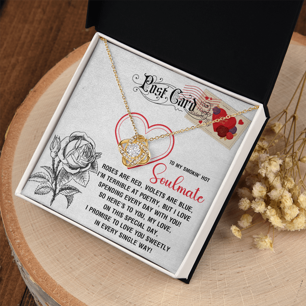 To My Smokin' Hot Soulmate Necklace, San Valentine Gift For Her, Valentine Presents For Women, Soulmate Gifts For Her, Valentine Gifts For Women