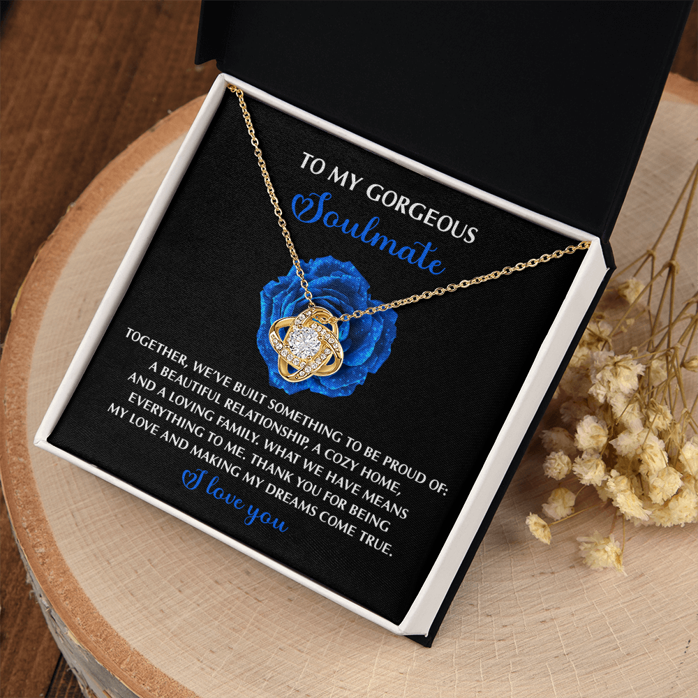 To My Gorgeous Soulmate Necklace, Necklaces For My Girlfriend, To My Soulmate Necklace, Valentine For Her Gift, Sentimental Gifts For Girlfriend