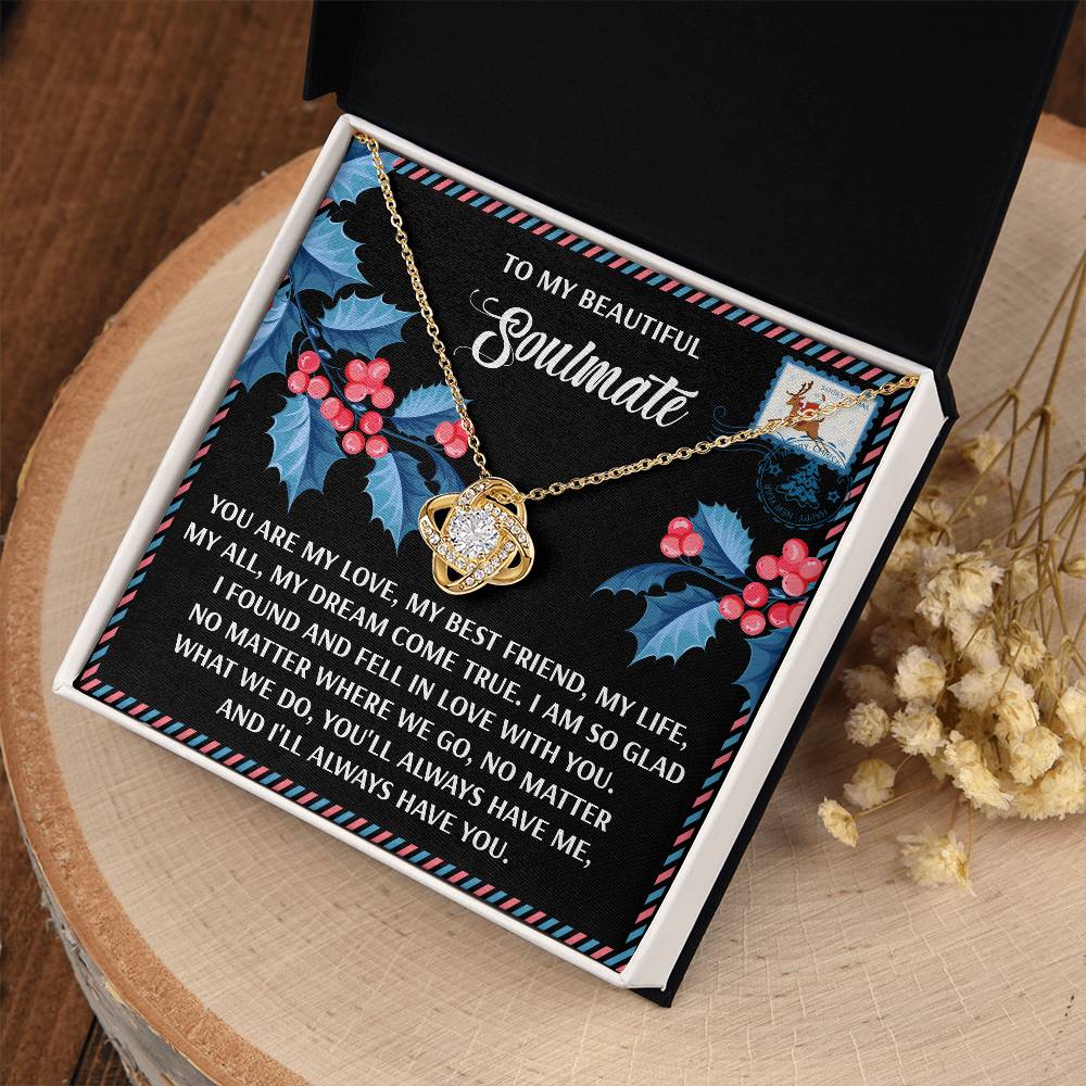 To My Beautiful Soulmate Necklace, Christmas Presents For Women, Christmas Gifts Ideas For Wife, Gifts For Her For Christmas