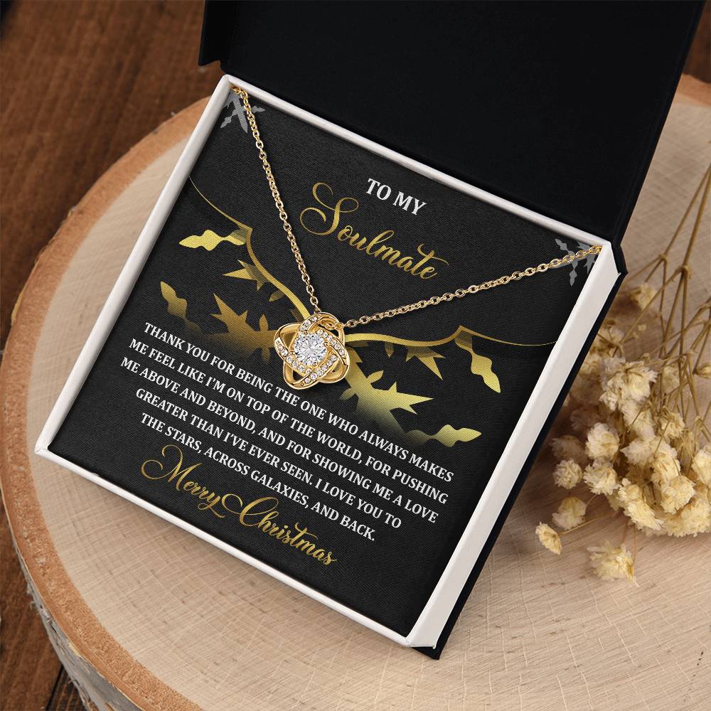 To My Soulmate Necklace, Christmas Gifts For Girlfriend, Christmas Presents For Wife, Soulmate Necklace For Women