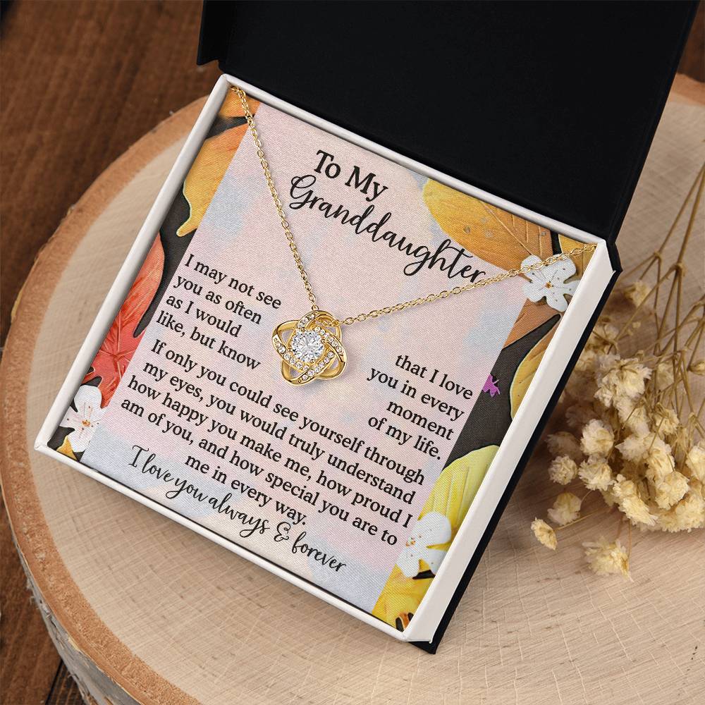 To My Granddaughter Necklace, Necklaces For Granddaughters, Granddaughter Valentine Gift, Gifts For 18 Year Old Granddaughter, Granddaughter From Grandpa