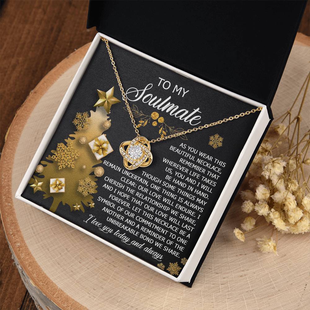 To My Soulmate Necklace, Soulmate Gifts For Her, Wife Christmas Gifts, Girlfriend Christmas Necklace, Christmas Presents Women