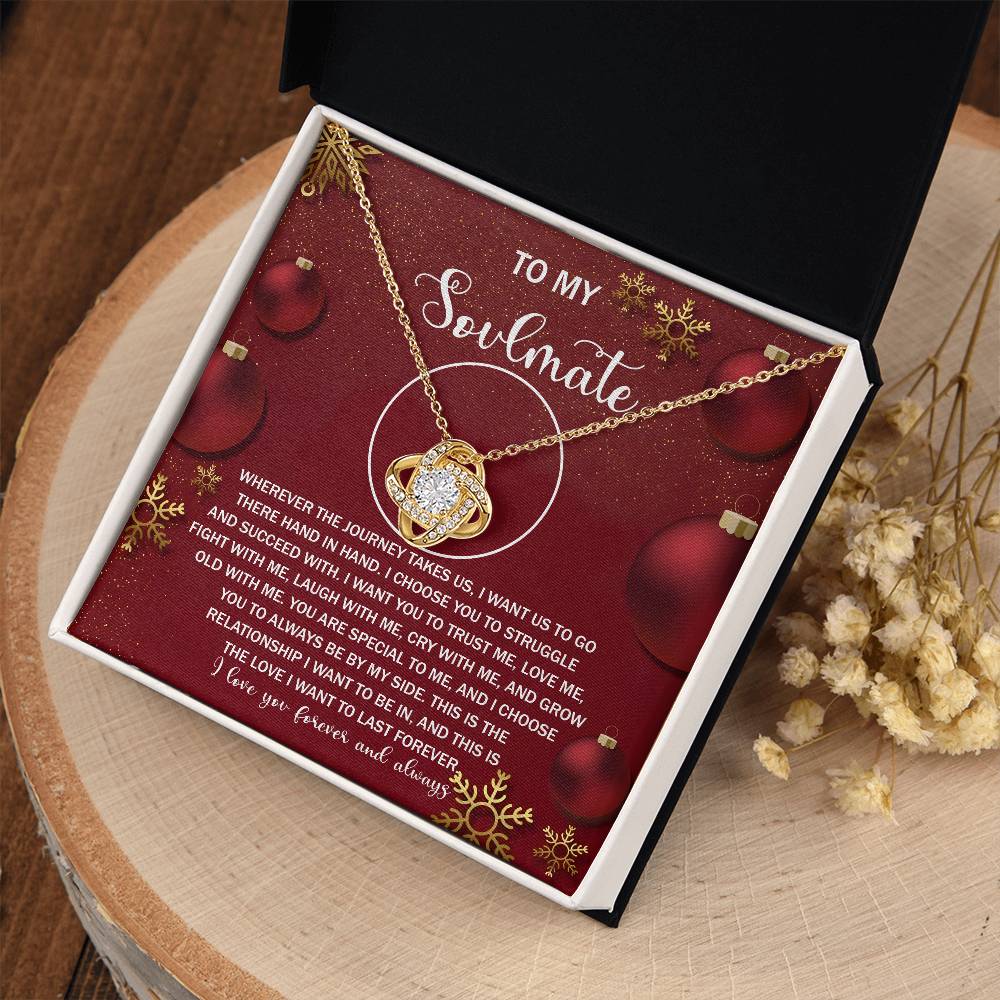 To My Soulmate Necklace, Gifts For Soulmate, Christmas Presents For Girlfriend, Gifts For Husband From Wife Unique Christmas