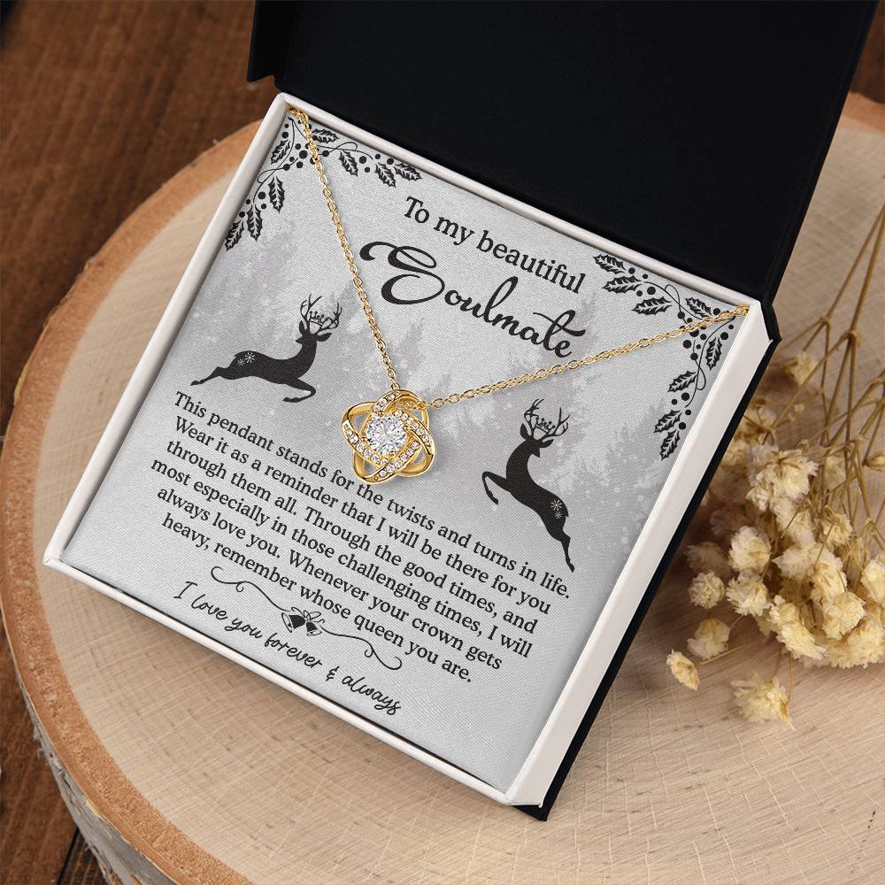 To My Beautiful Soulmate Necklace, My Soulmate Gifts For Her, Wife Christmas Gift Ideas, Christmas Presents For Gf