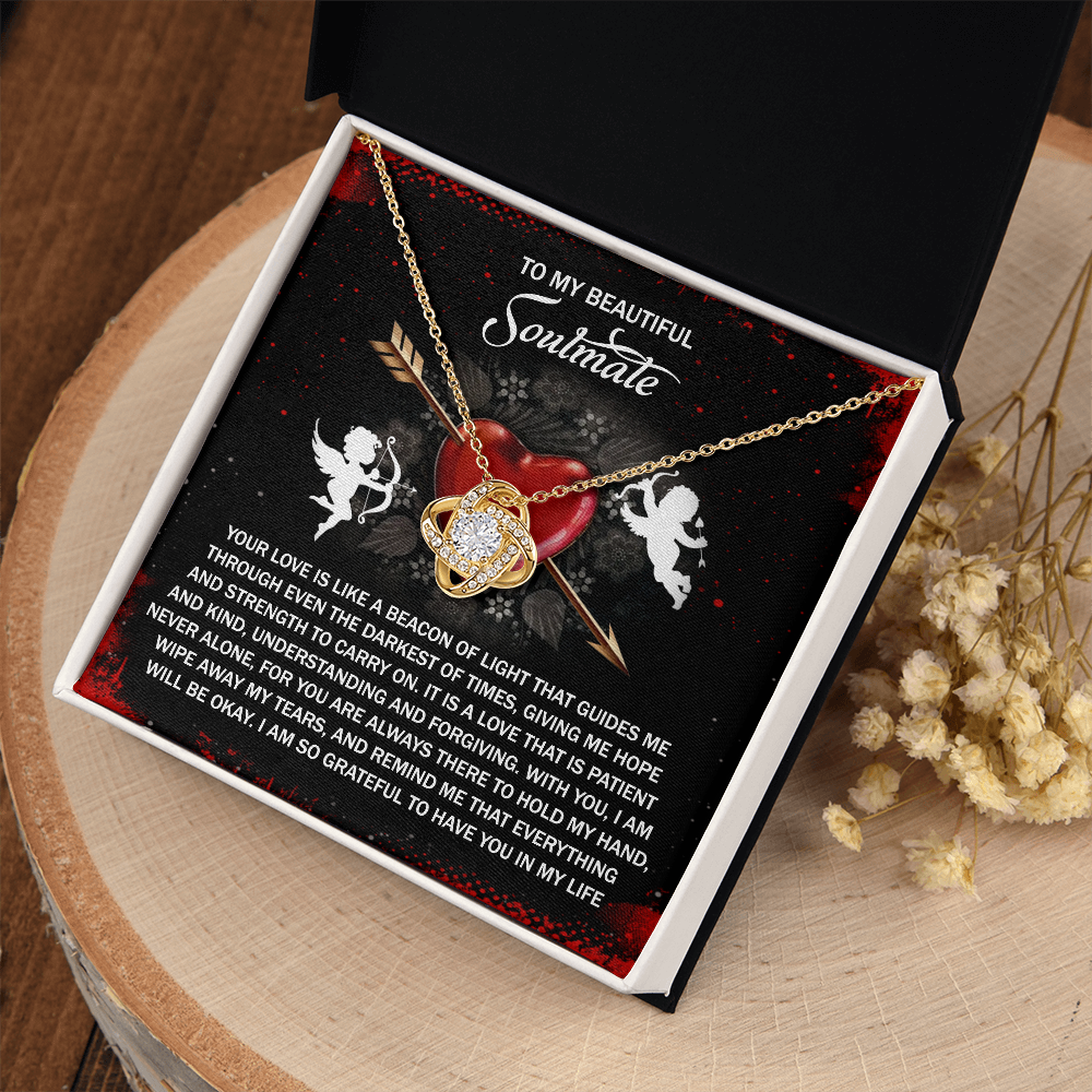 To My Beautiful Soulmate Necklace, Valentine Gifts For Her, Valentine's Day For Her, Valentine's Day Gift Wife, Valentine's Gift For Wife