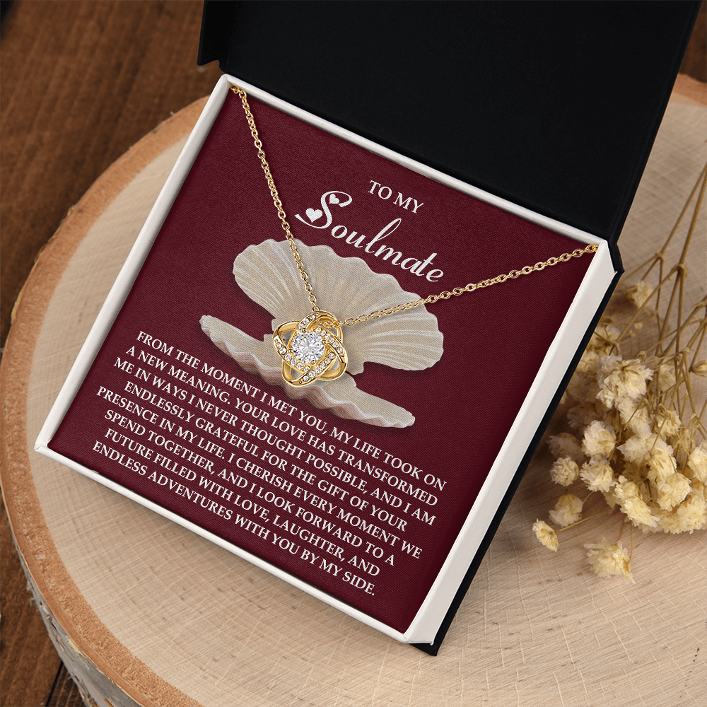 To My Soulmate Necklace, Necklace For Valentine's Day, Valentine Gifts For My Wife, Women's Valentine's Day Gifts, Valentine Gifts For Her