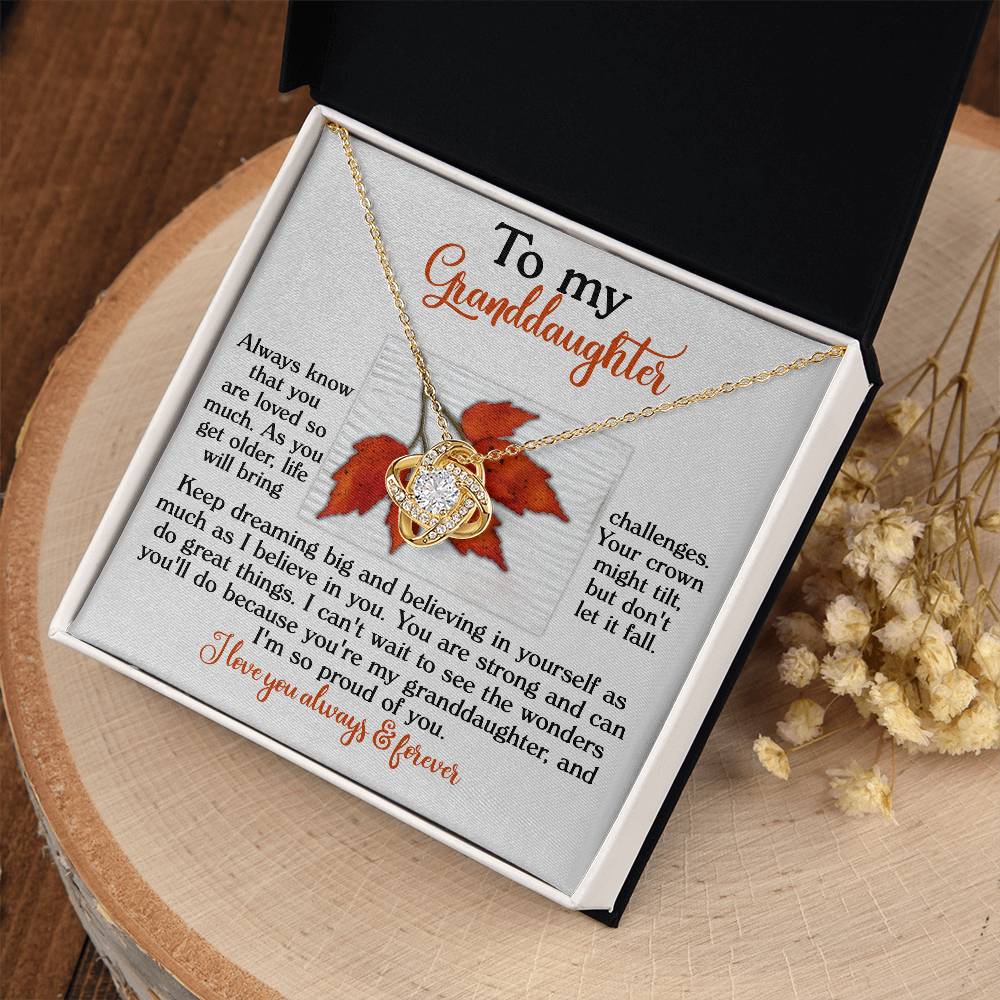 To My Granddaughter Necklace, Gifts Valentines Day For Granddaughter, Grandmother Granddaughter Necklace, Papa Necklace For Granddaughter
