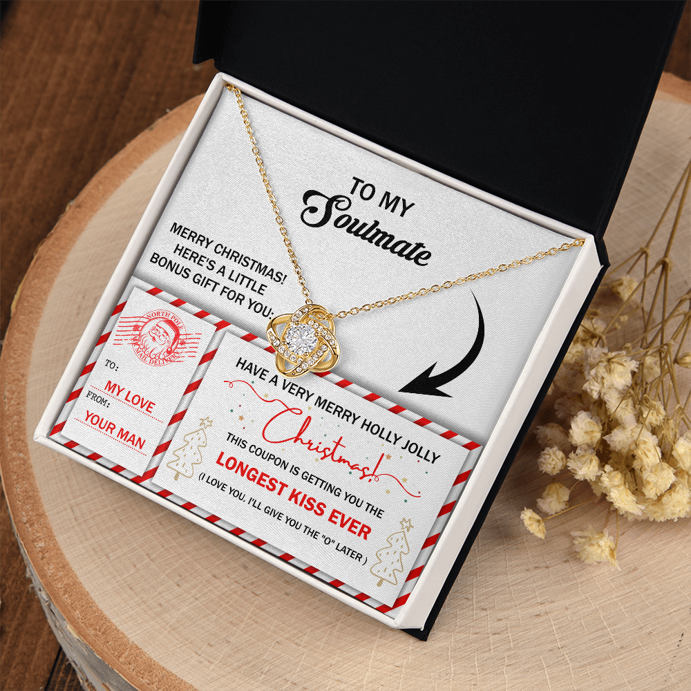To My Soulmate Necklace For Women Funny, Christmas Gift For Girlfriend, Special Christmas Gift For My Wife, Christmas Presents For Gf