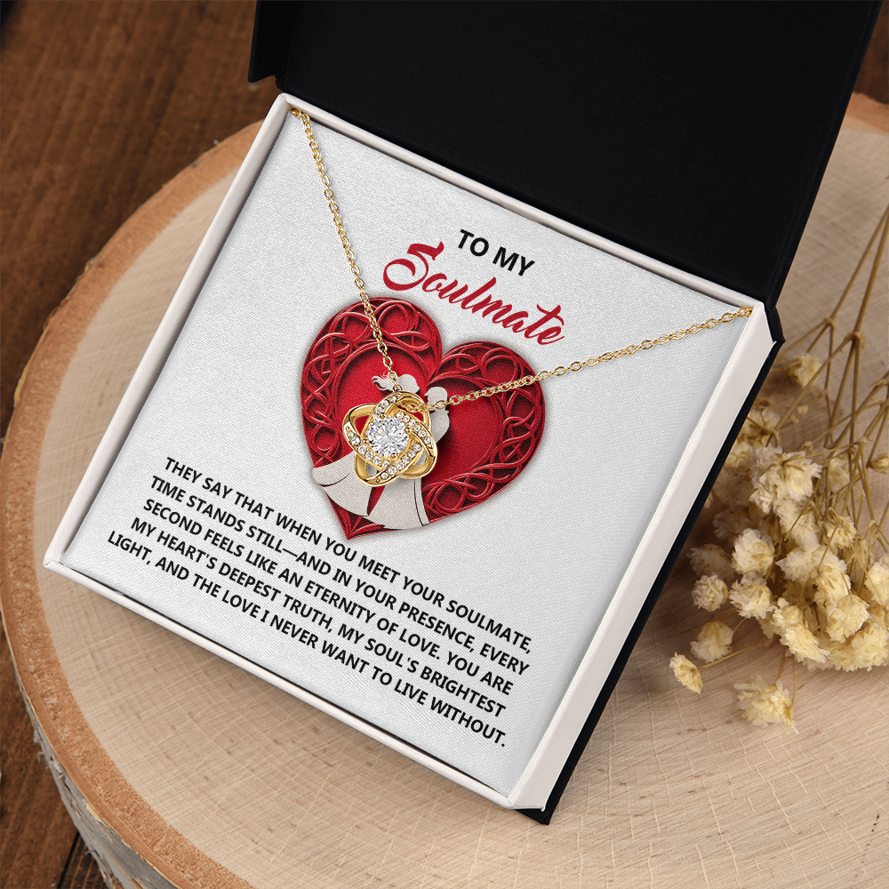 To My Soulmate Necklace, Gifts For Girlfriend Unique, Best Valentine Gift For Wife, Love Necklace For Girlfriend, Valentines Necklace For Girlfriend