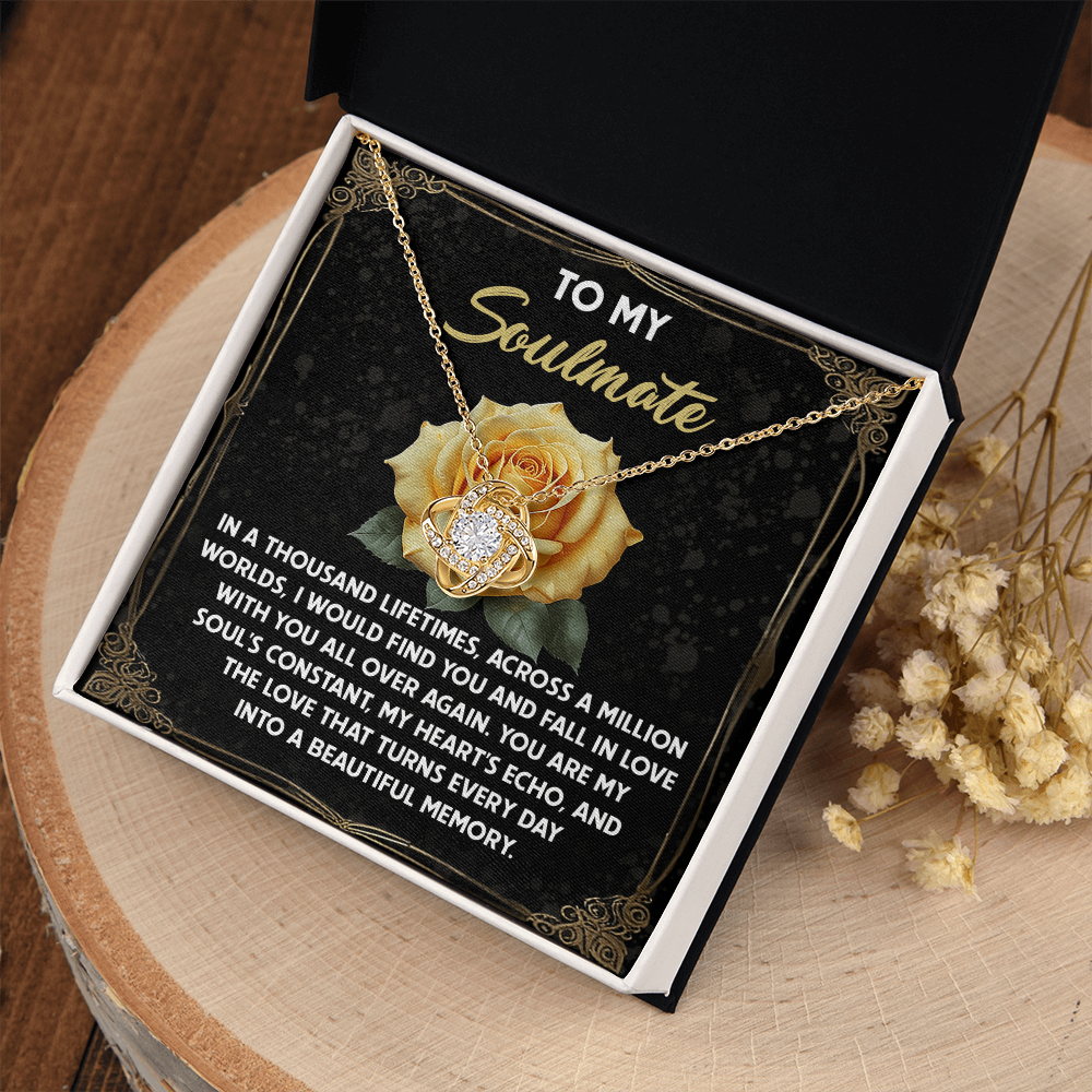 To My Soulmate Necklace, For Girlfriend Birthday Gifts, Unique Valentine Gifts For Her, Women's Valentine's Day Gifts, Best Gifts For A Girlfriend