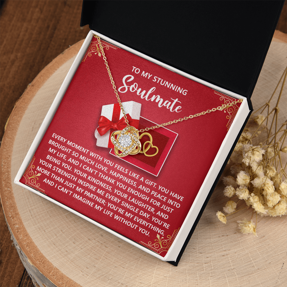 To My Stunning Soulmate Necklace, Gifts For Teen Girlfriend From Boyfriend, My Soulmate Gifts For Her, Valentine's Gifts For Women
