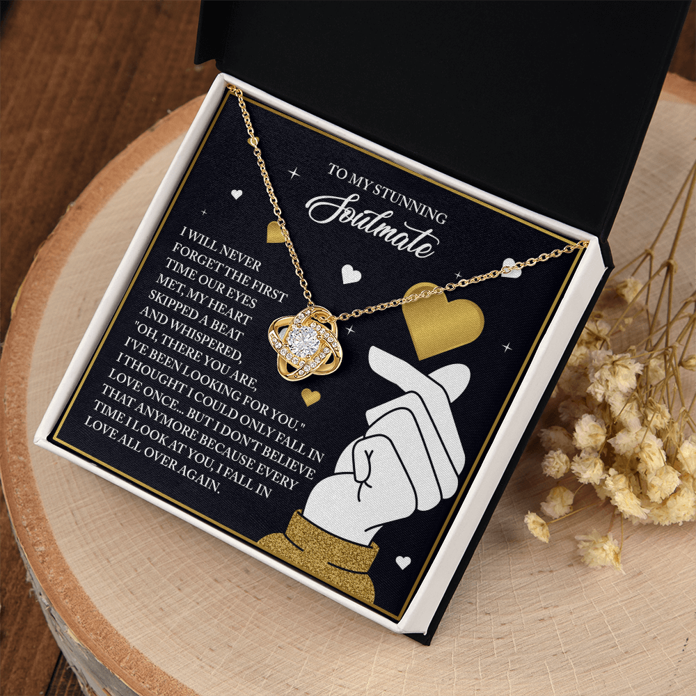 To My Stunning Soulmate Necklace, Valentine Gift For My Wife, Valentine's Gifts For Wife, Valentine Gifts For Her Romantic, Valentine's Day Gifts