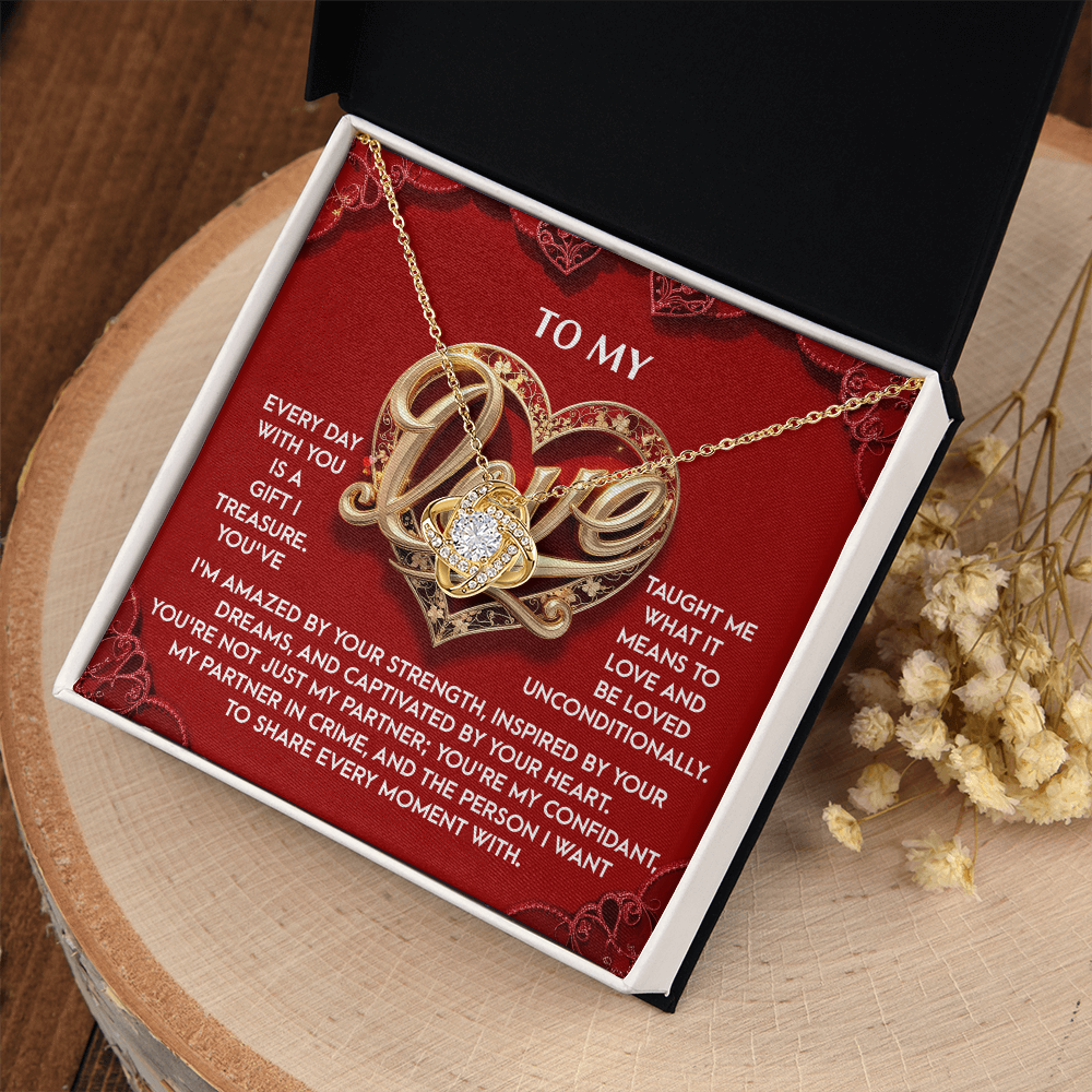 To My Love Necklace, Valentine Gift For My Wife, Unique Valentine Gifts For Her, Best Valentine Gifts For Wife, Promise Necklace For Girlfriend